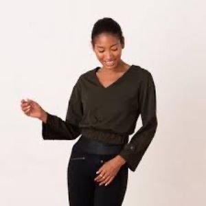 ADAY Chill Out Blouse in Forest Green, Large